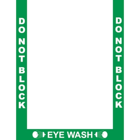 Superior Mark Floor Marking Border Tape, 2in, Eye Wash Border, 2in, Rubber IN-40-953